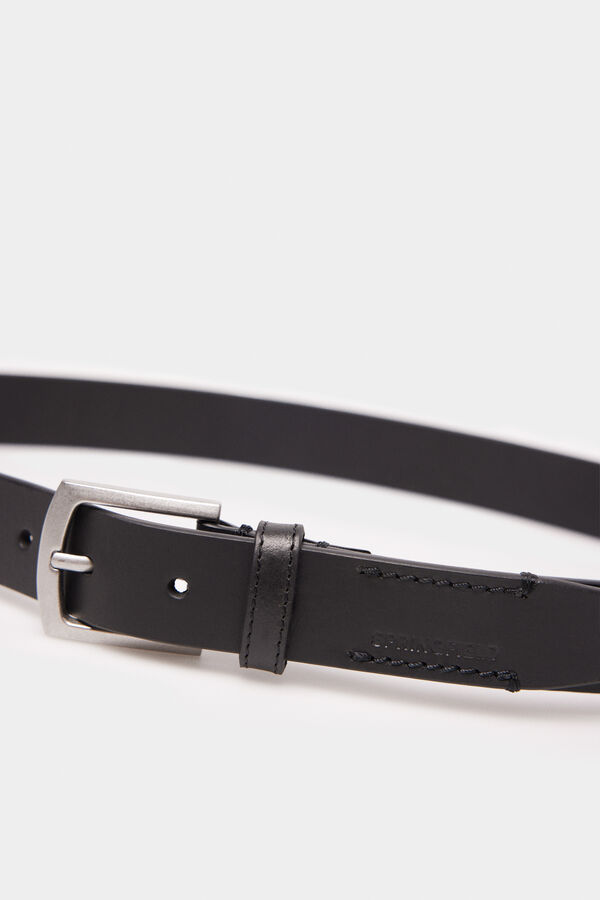 Springfield Cinturón básico piel reversible negro