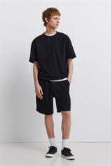Springfield Waffle Bermuda shorts black