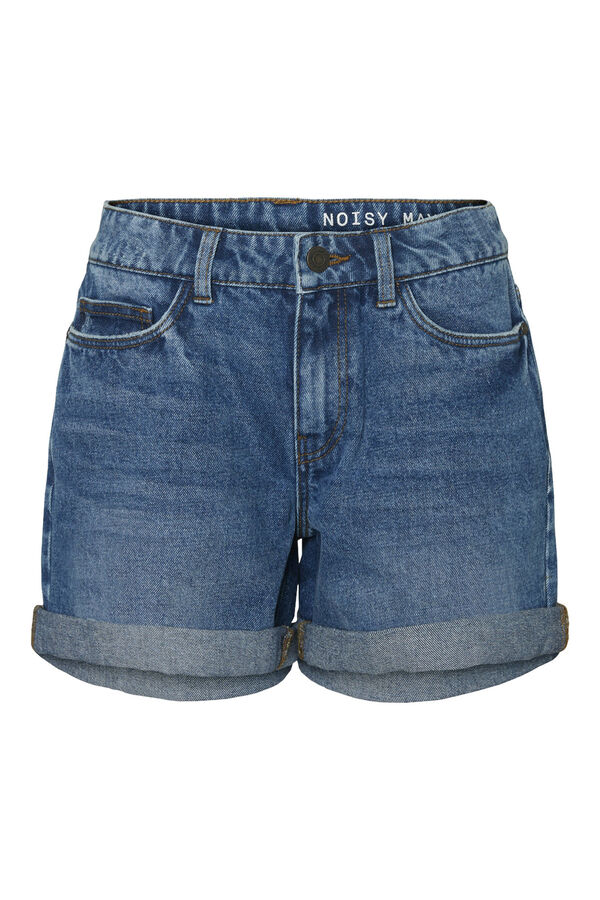 Noisy May Shorts Saumumschlag Blau