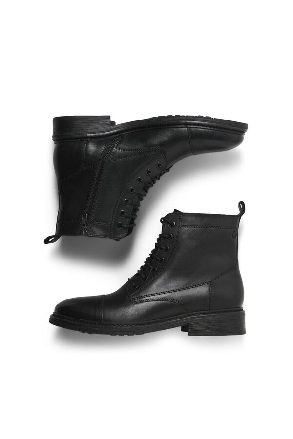 Jack & Jones for men leather boots black