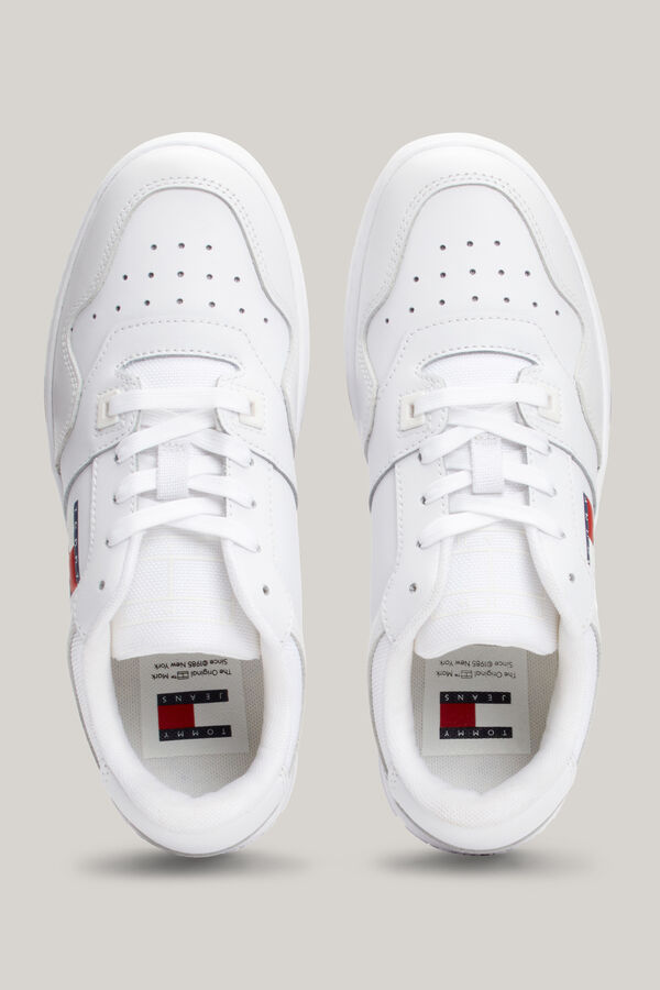 Tommy Jeans Tommy Jeans women's basketball platform with flag  white