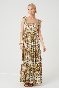 Brave Soul Vestido largo con detalle fruncido