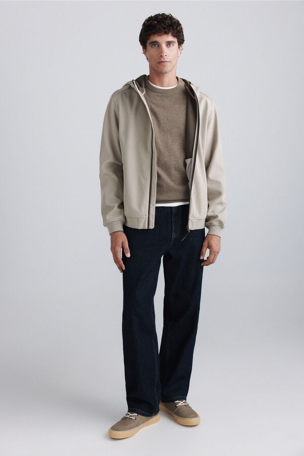 Springfield Hooded softshell jacket nude