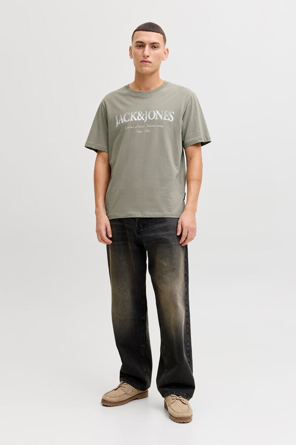 Jack & Jones Short sleeve T-shirt with logo grey