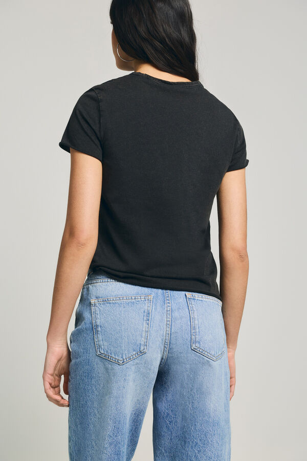 Only Printed short-sleeved T-shirt brown