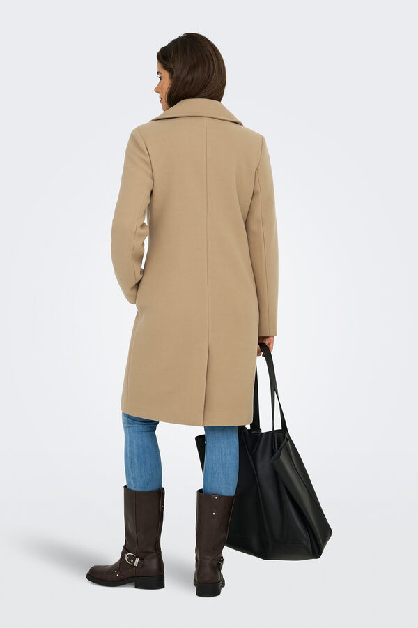 Only Long cloth coat nude