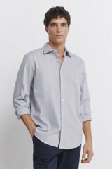 Springfield Dress shirt with easy-care structure grey
