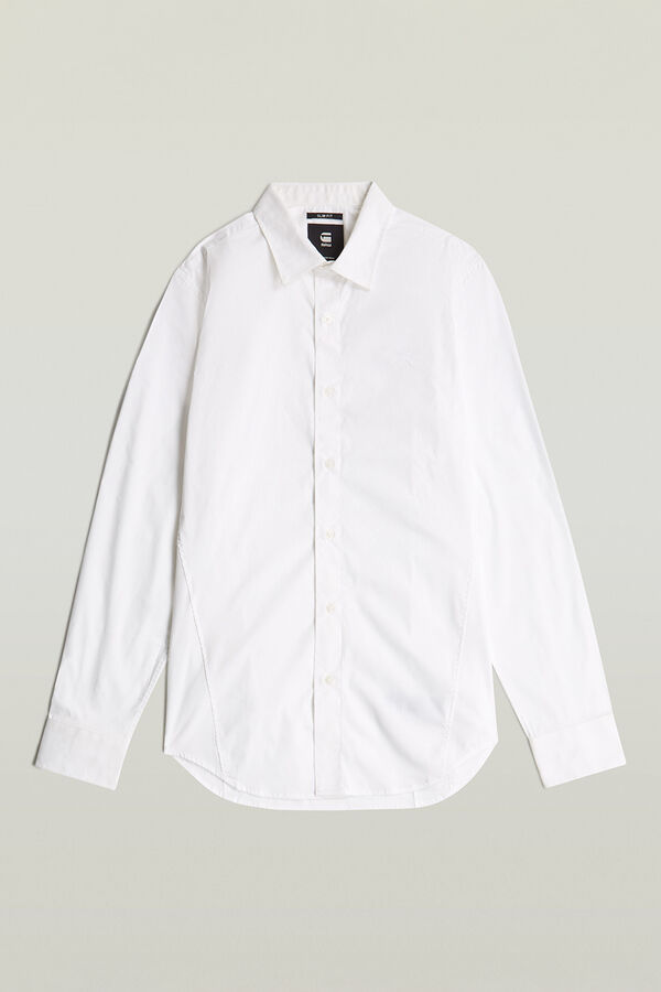G-STAR Camisa de manga comprida e corte ajustado branco