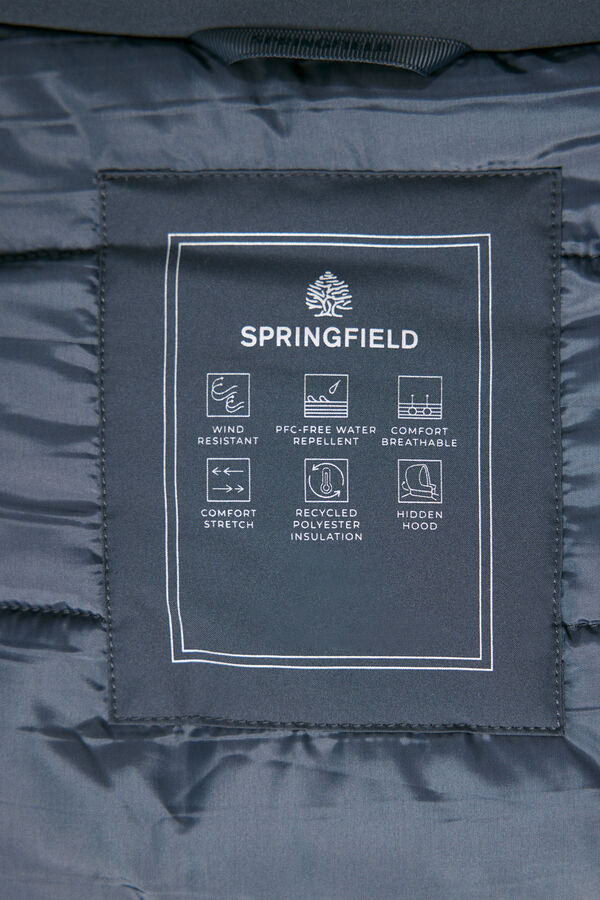 Springfield Technische wattierte Jacke azul acero