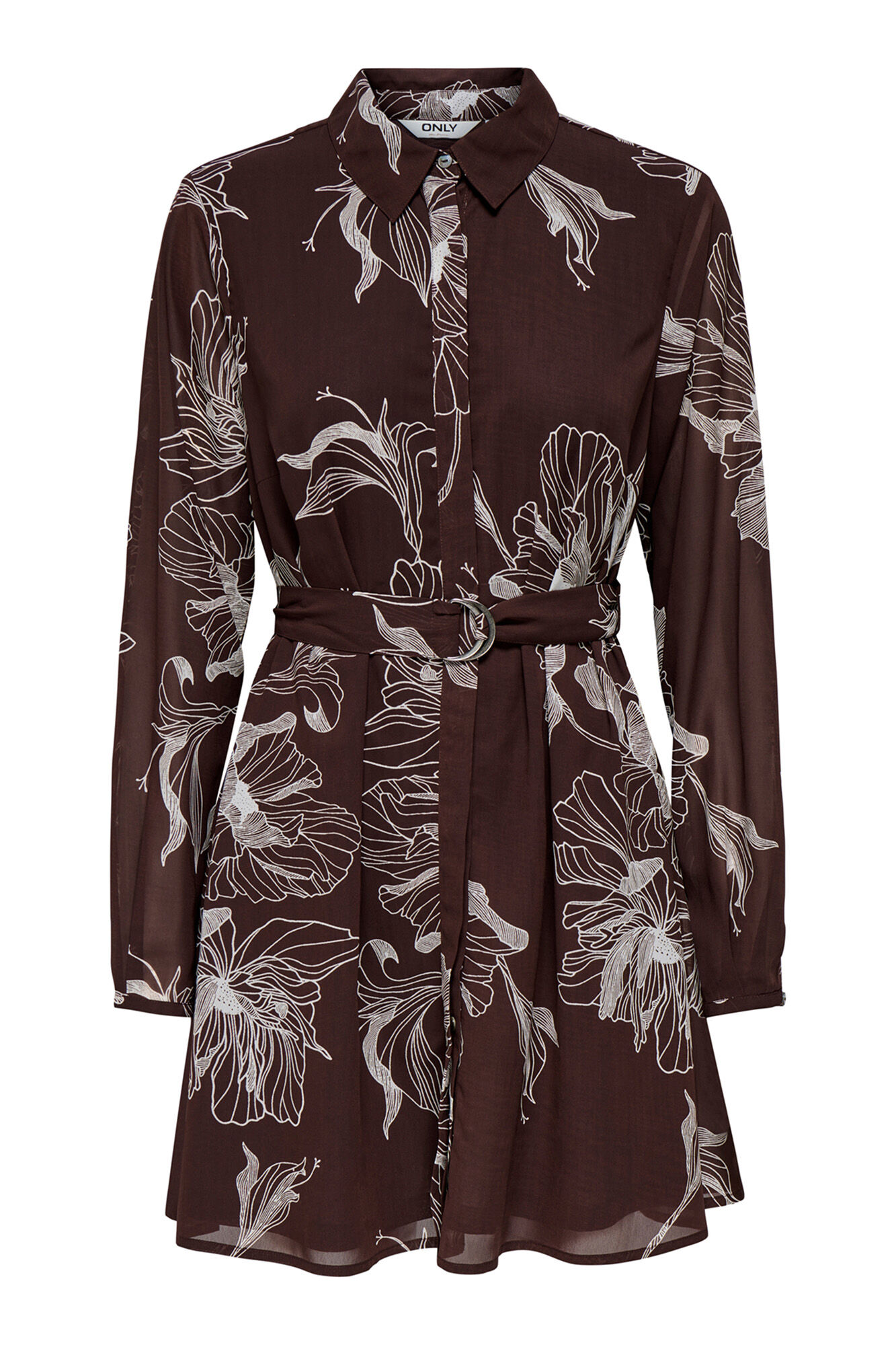 Only Vestido curto de chiffon