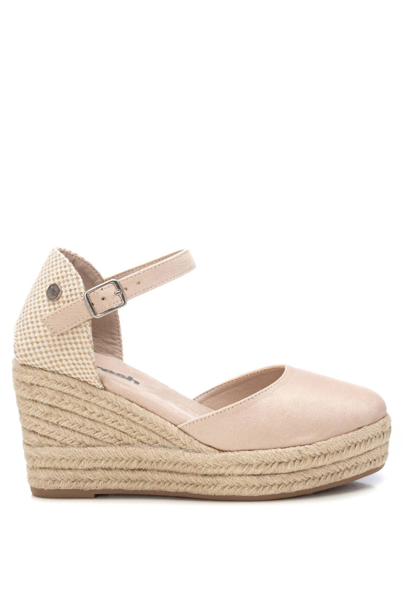 Refresh alpargatas de camur&ccedil;a com salto plataforma