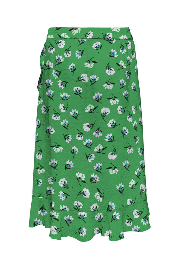 Springfield Flounced midi skirt green