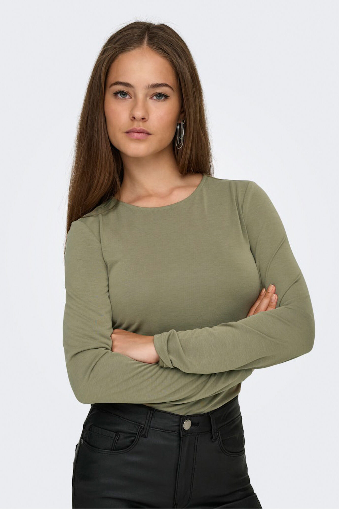 Only Top de manga comprida manga