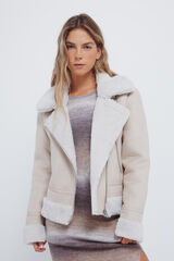 Springfield Double-sided biker jacket brown