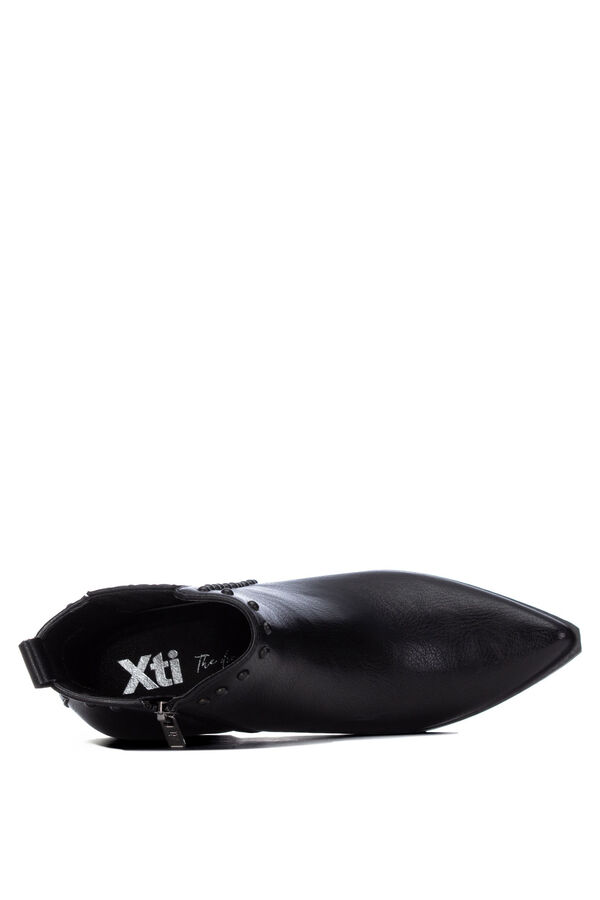 XTI Bot&iacute;n tachuelas efecto piel negro