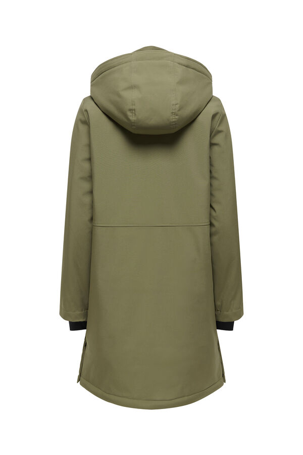 Only Short hooded parka grey