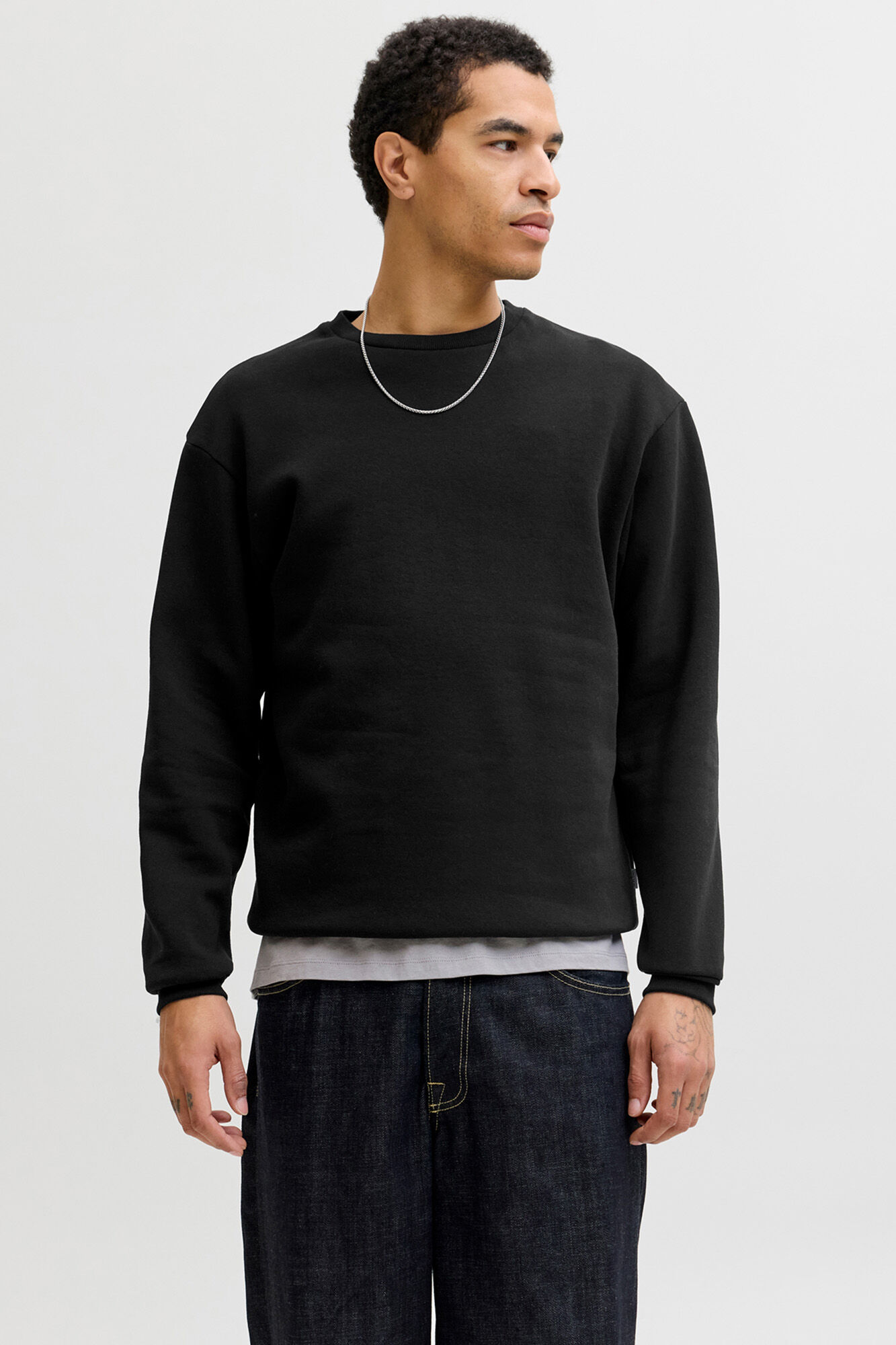 Jack & Jones Sudadera b&aacute;sica cuello redondo