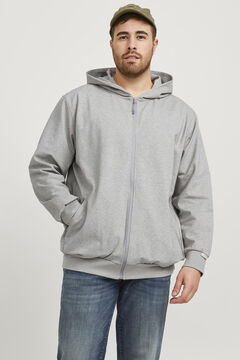 Springfield PLUS Lightweight zip-up hoodie grey