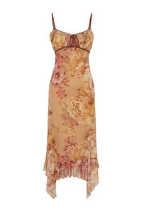 Trendyol Vestido midi detalle lazo