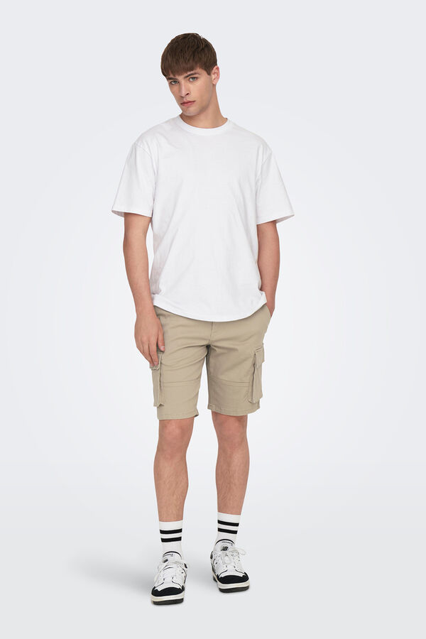 Only & Sons Cargo Bermuda shorts nude