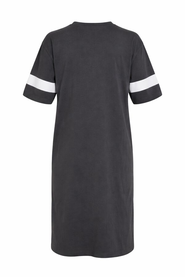 Noisy May Printed midi dress grey