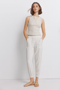 Springfield Jogger trousers with elasticated trim