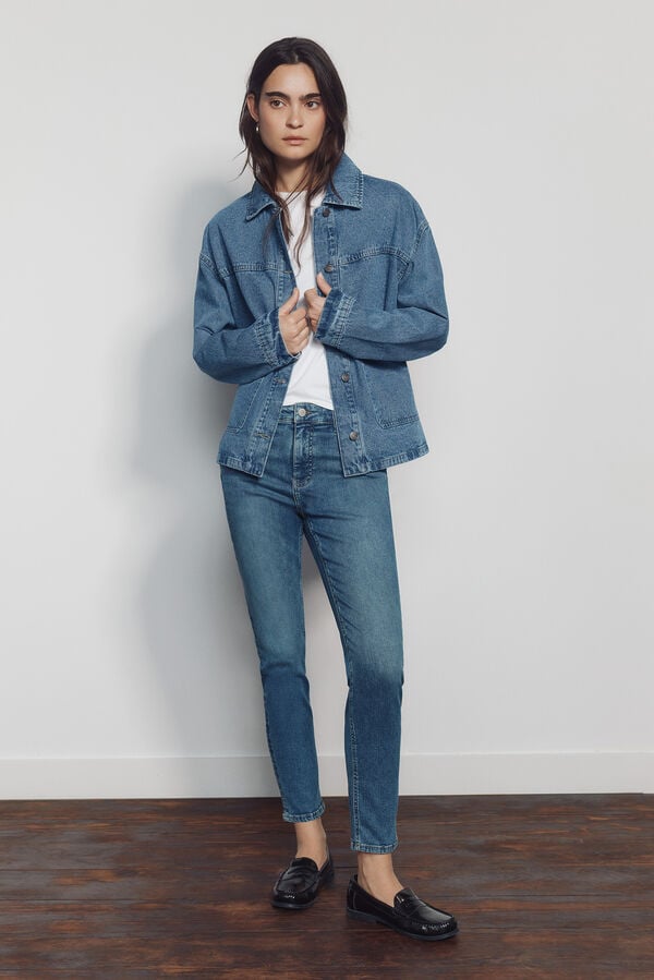 Springfield Cal&ccedil;as jeans push-up azul