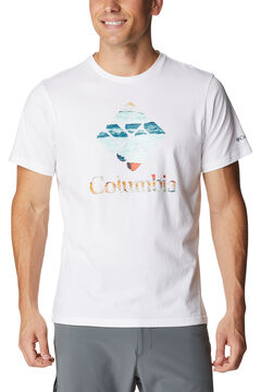Springfield Camiseta Columbia Rapid Ridge™ espalda para hombre estampado fondo blanco