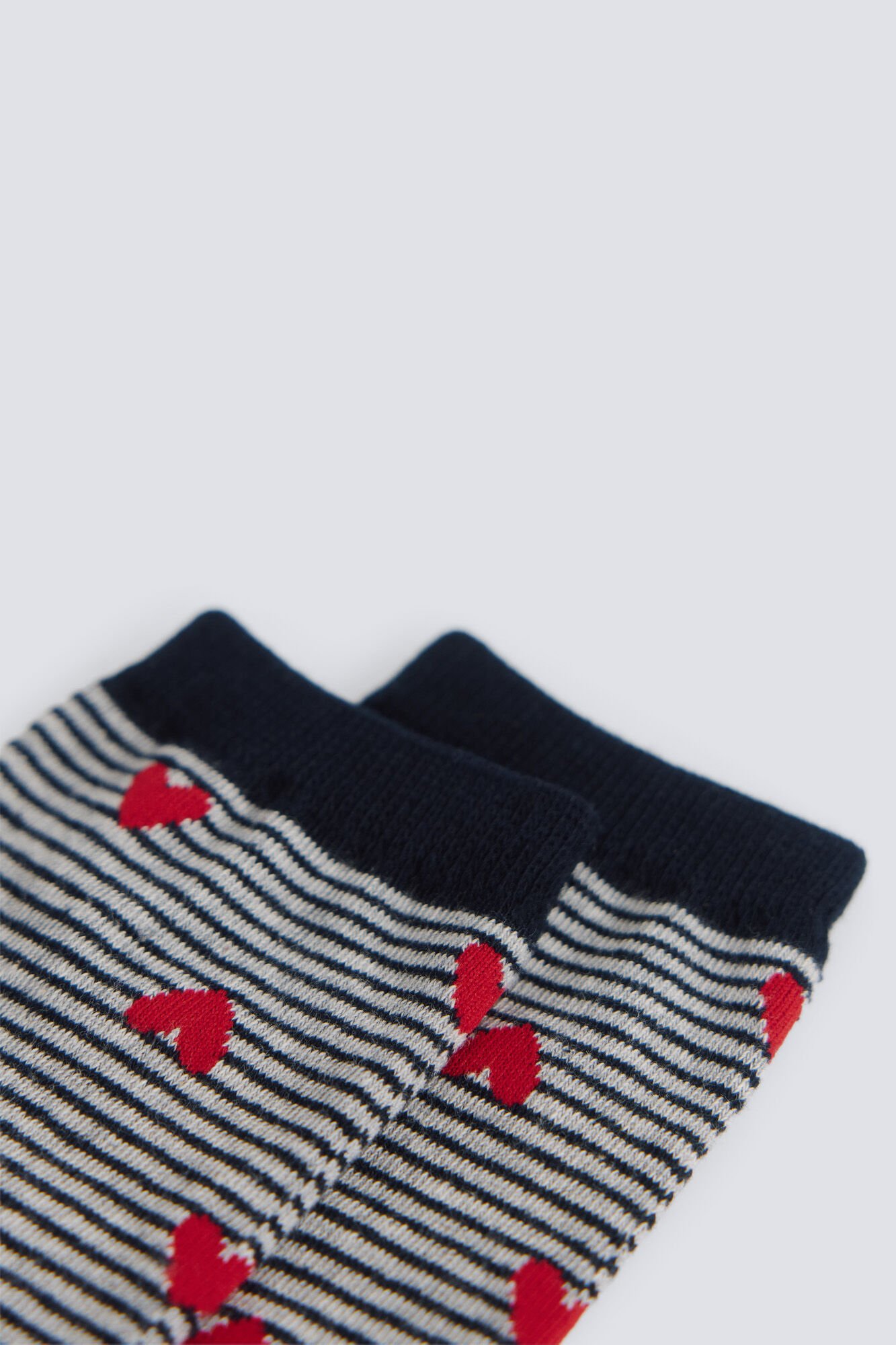 Springfield Long striped with hearts sock