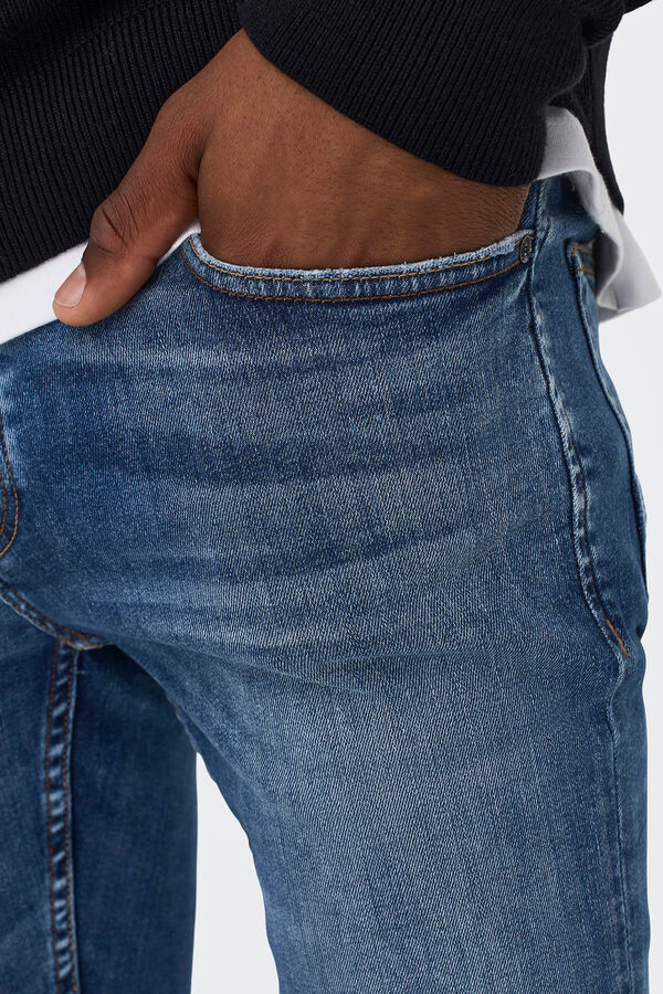 Only & Sons Cal&ccedil;a jeans masculina skinny fit. Blau