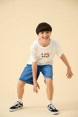 Only & Sons Junior Short denim de corte holgado azul