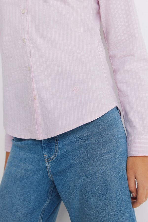 Springfield Oxford cotton shirt pink