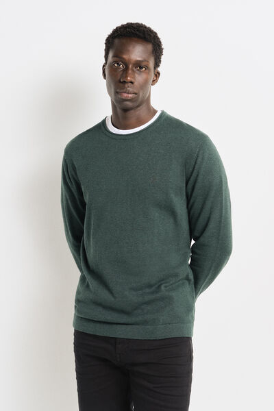 Springfield Pull basique vert foncé