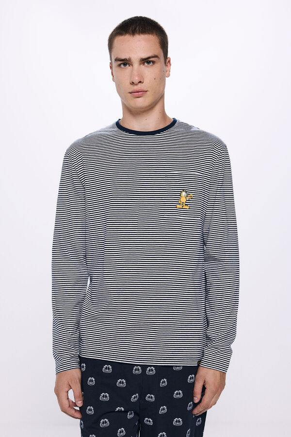 Springfield Pyjama long Garfield navy