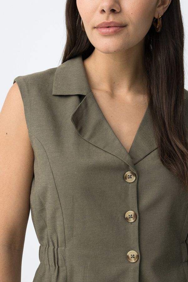 Tiffosi Sleeveless top beige
