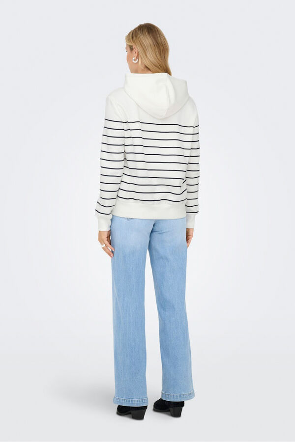 Only Sweatshirt with hood white