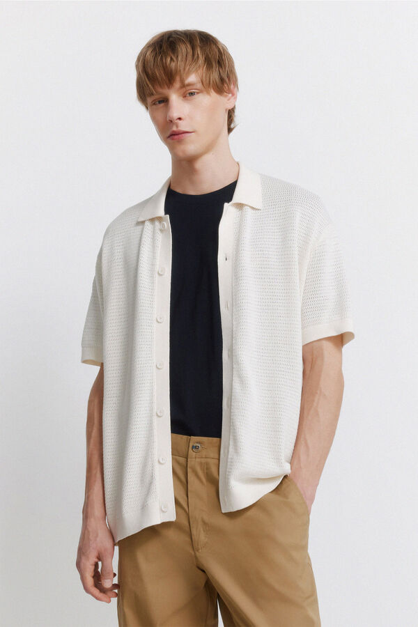 Springfield Cardigan structur&eacute; blanc