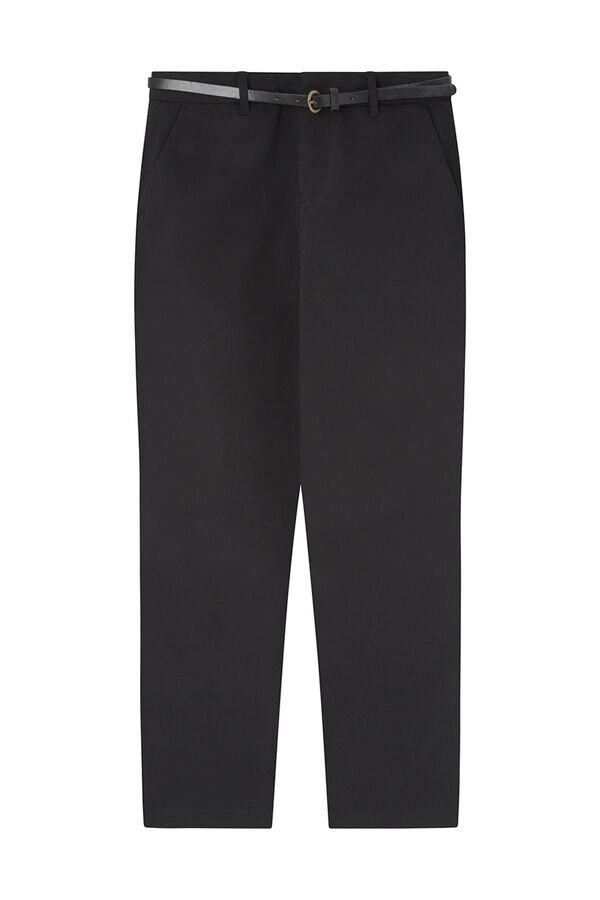 Springfield Pantalón chino cinturón negro