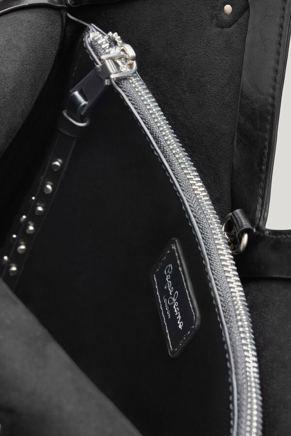 Pepe Jeans Crossbody bag with studs black