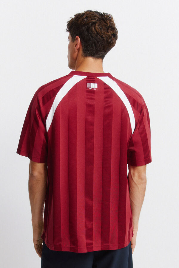 Springfield T-shirt de futebol com pe&ccedil;as vermelho