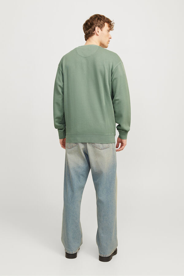 Jack & Jones Sudadera b&aacute;sica loose fit verde