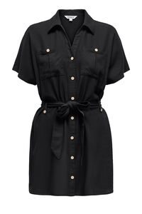 Only Kurzes Leinen-Hemdkleid