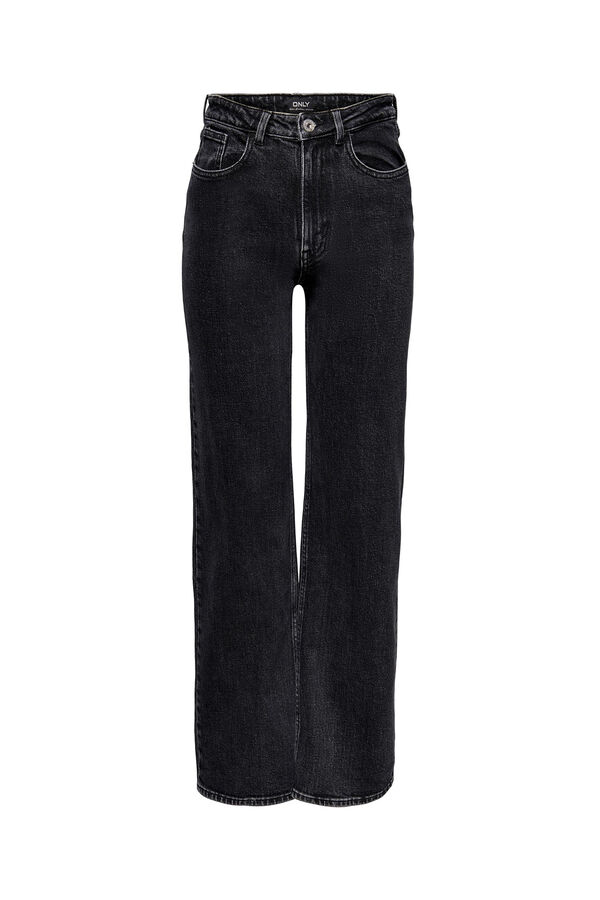Springfield Jeans de perna larga preto