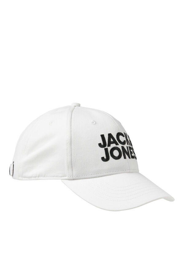 Jack & Jones Gorra logo XL blanco