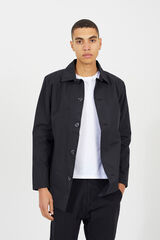 Brave Soul Jaqueta leve com bot&otilde;es preto