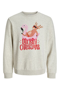 Jack & Jones Sudadera navide&ntilde;a cuello redondo