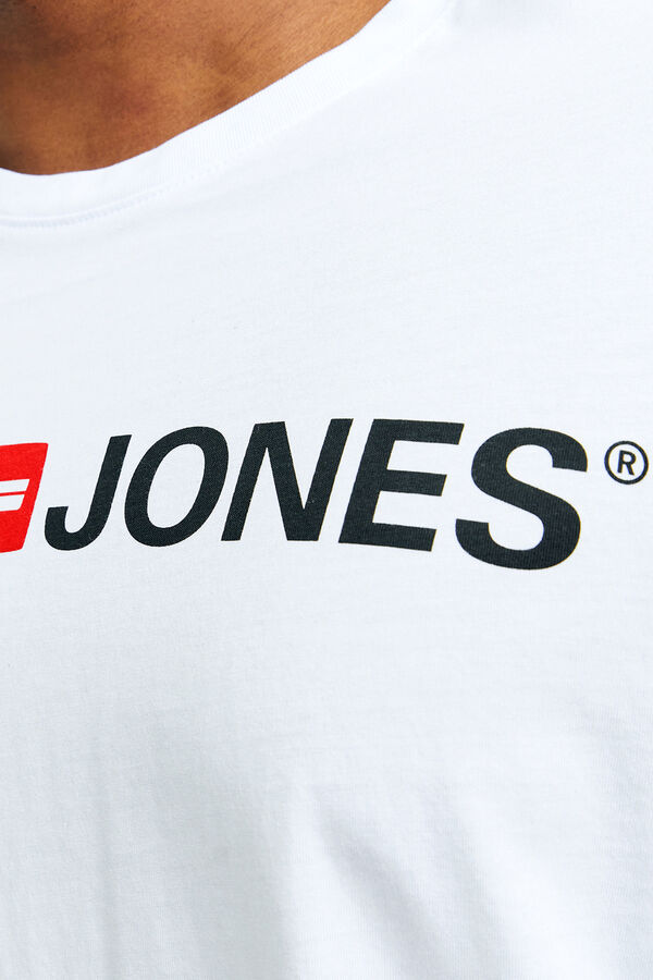 Jack & Jones PLUS Basic logo T-shirt  white