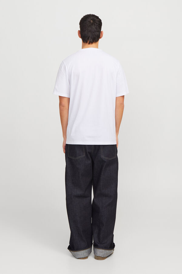 Jack & Jones Camiseta est&aacute;ndar fit blanco