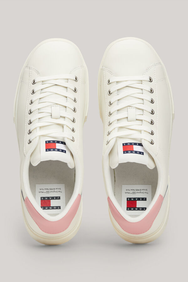 Springfield Women's Tommy Jeans shoes white
