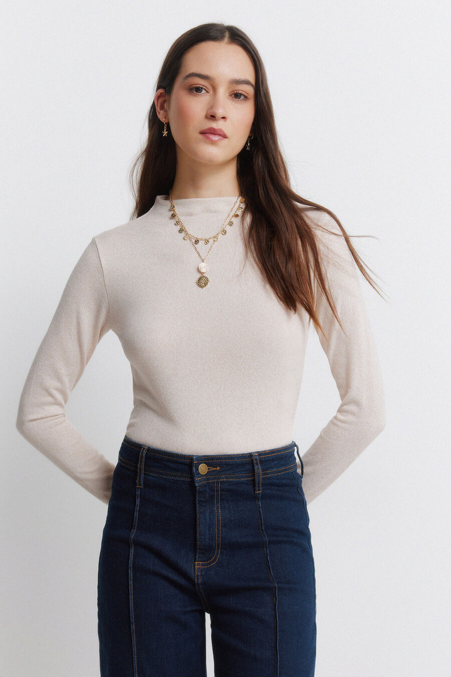 Camiseta cuello perkins